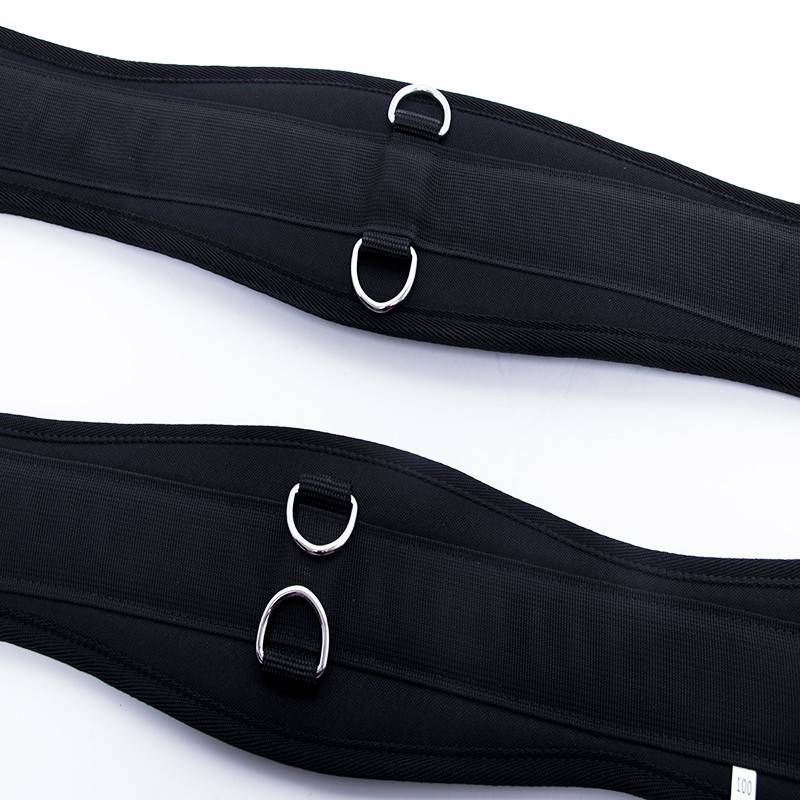 Horses with tummy belts, English tummy belts