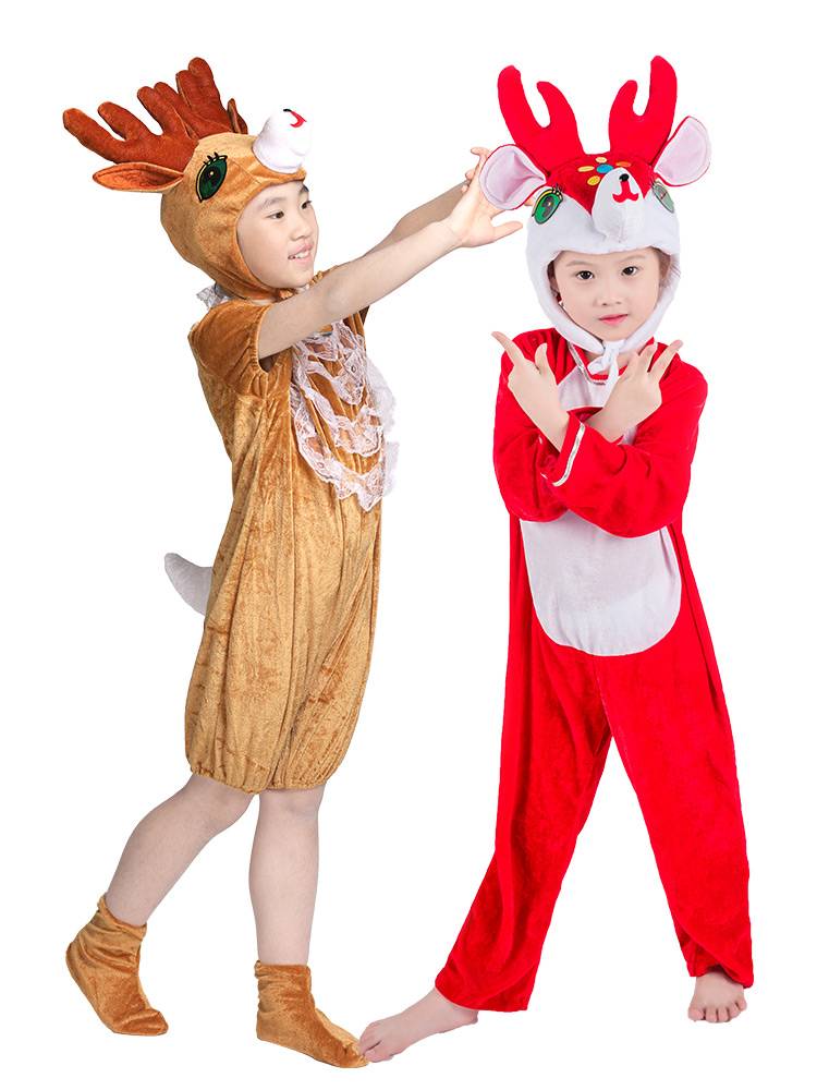 Children's clothing children's little fox little beam elk giraffe performance clothes male and female animal performance set