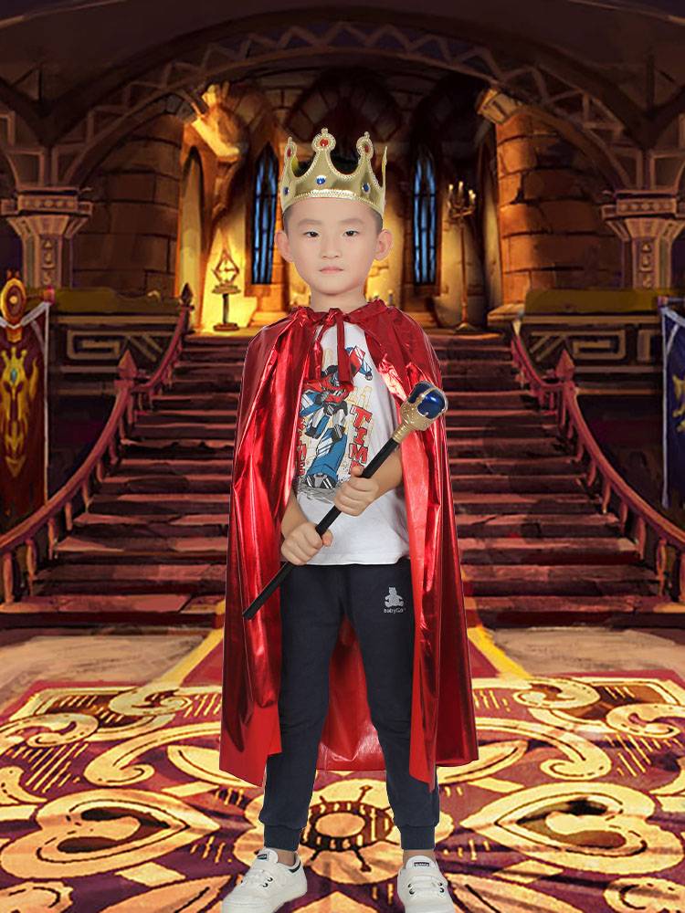 Halloween Performance Clothing Children Adult Men's Princess Princess Cloak Coster Cos Coster Dress Clothing Clothing