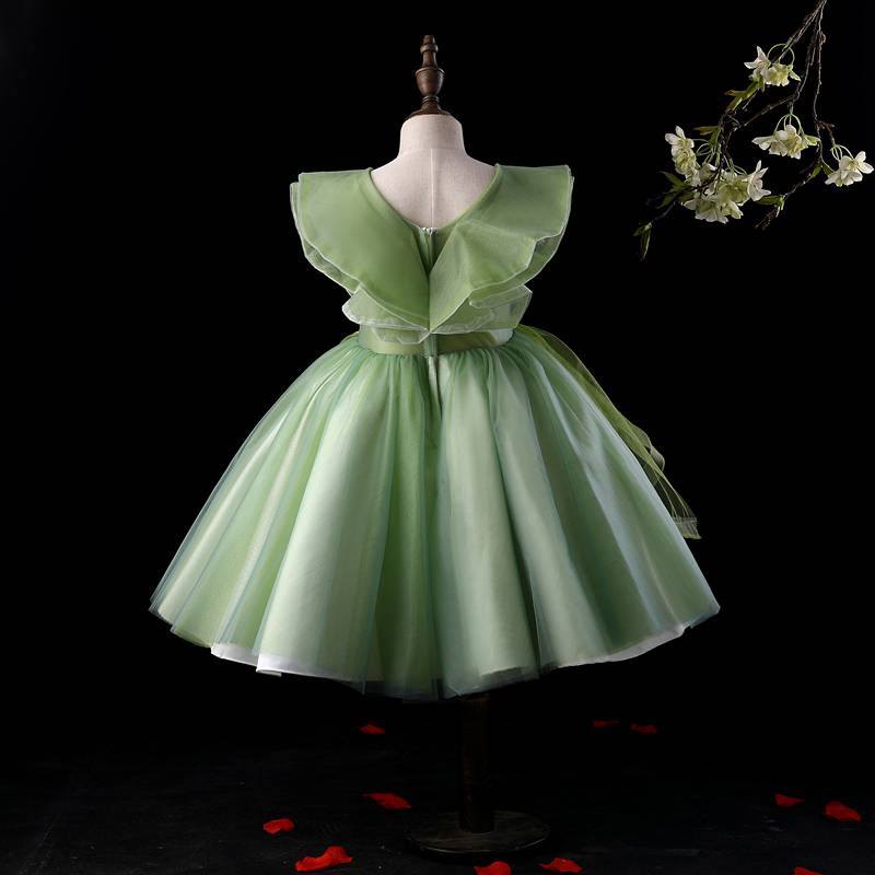 Girls' Dress Princess Skirt Popular Skirt Children's Walking Host Piano Performance Service Birthday Flower Children's Wedding Skirt Summer
