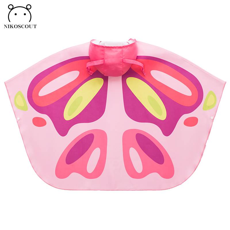 Children's swimming bath towel, cartoon butterfly cloak, sandy sunscreen, fast dry bathing bathrobe special towels