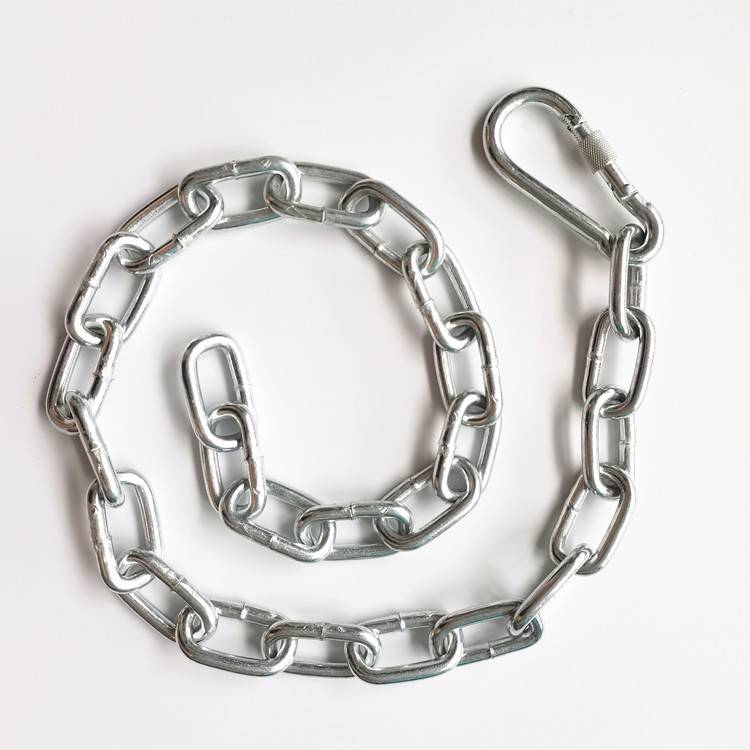 8mm bold guardrail Galvanized sandbag chain anti -theft iron chain bold lock car chain bolt dog chain