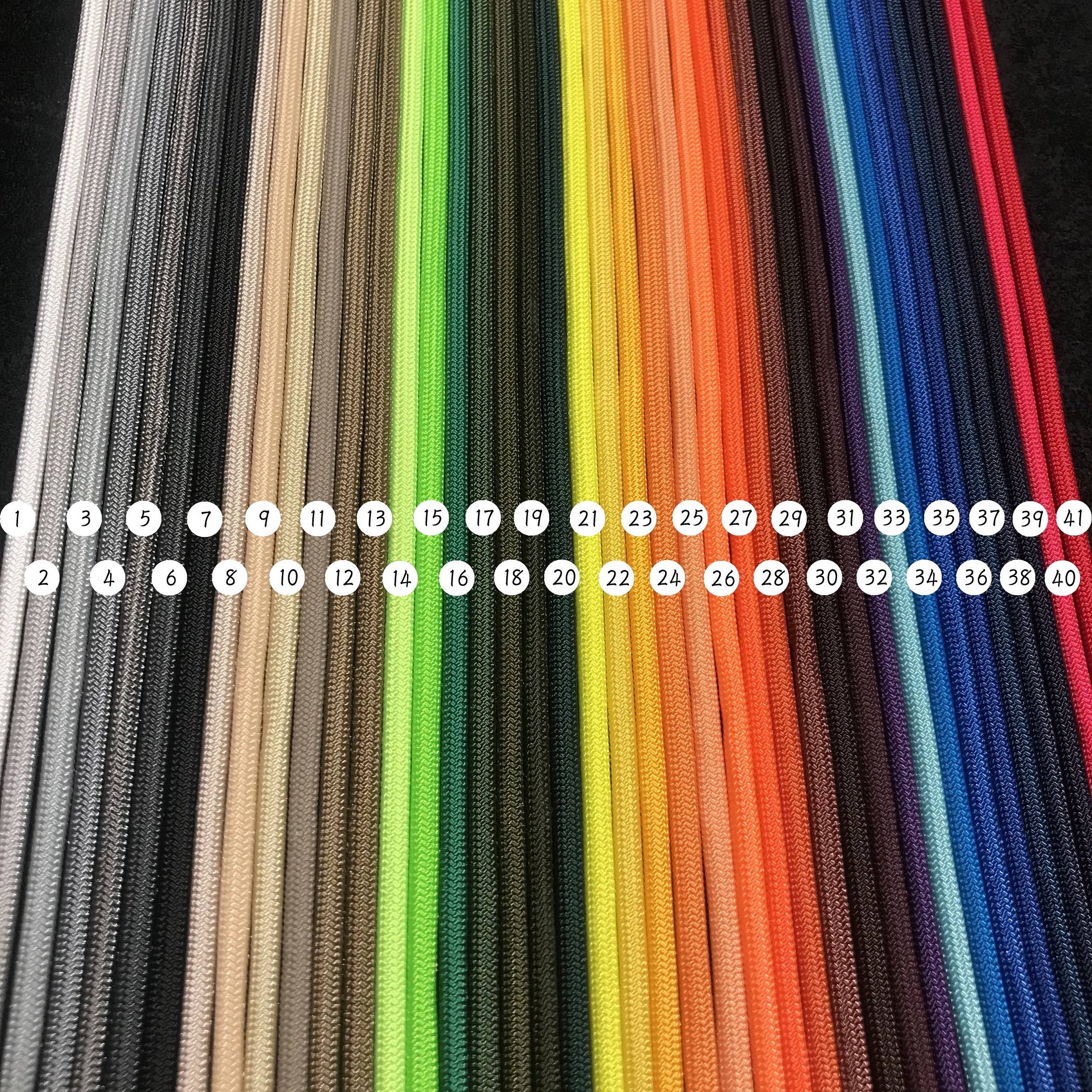 Importing 7 core umbrella line Paracord, 5 m4mm of pure colour, crocheting 550 pounds of EDC pirate ship outside the house