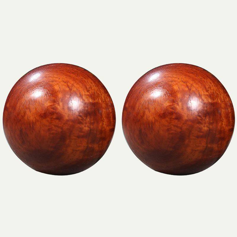 Hualu Muhong's hand finger plate ball balls fitness ball solid wood solid wood explosion -proof health ball handball