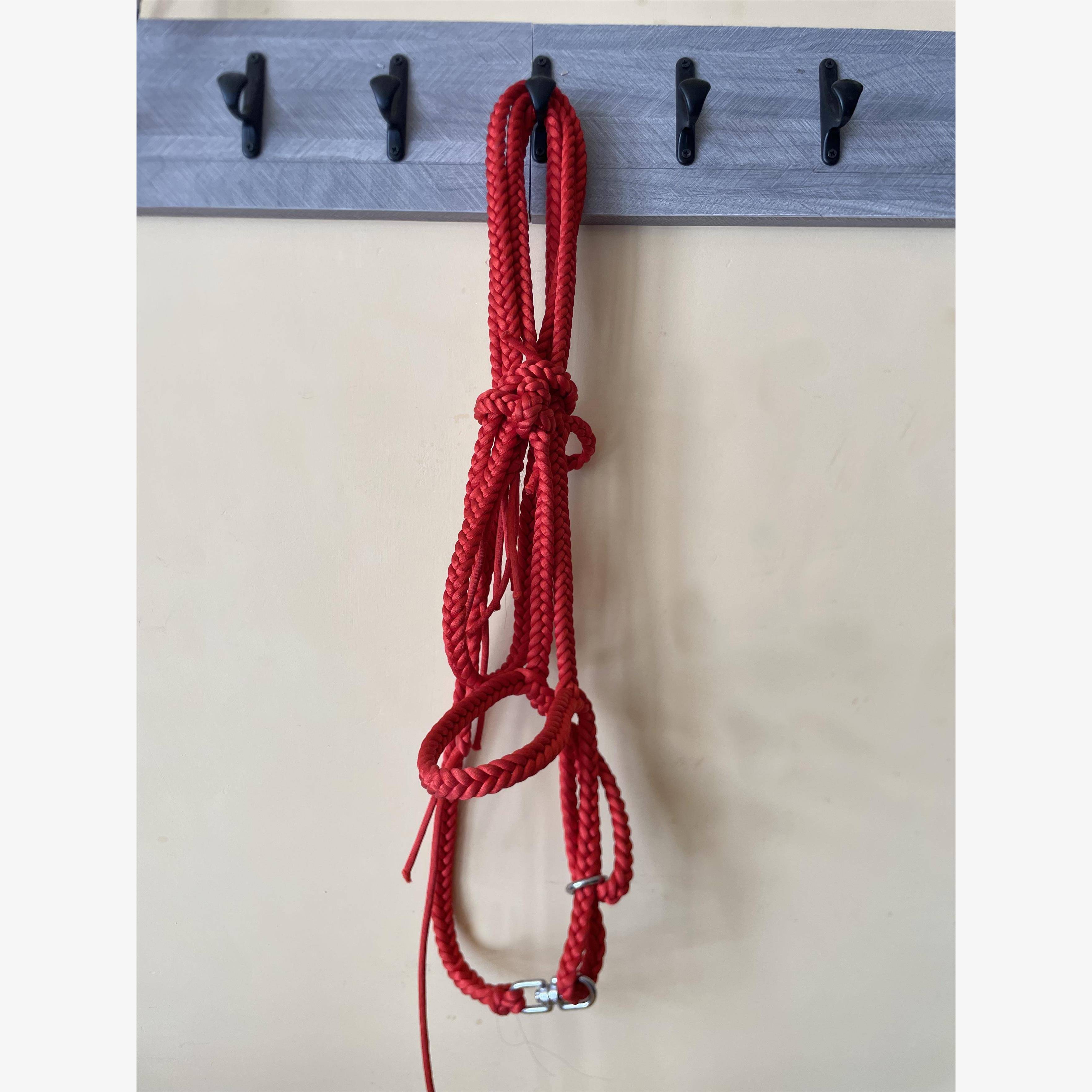 Nylon riding horses, colorful colored pulling rope horses ropes reins, horses, tadpole accessories durable
