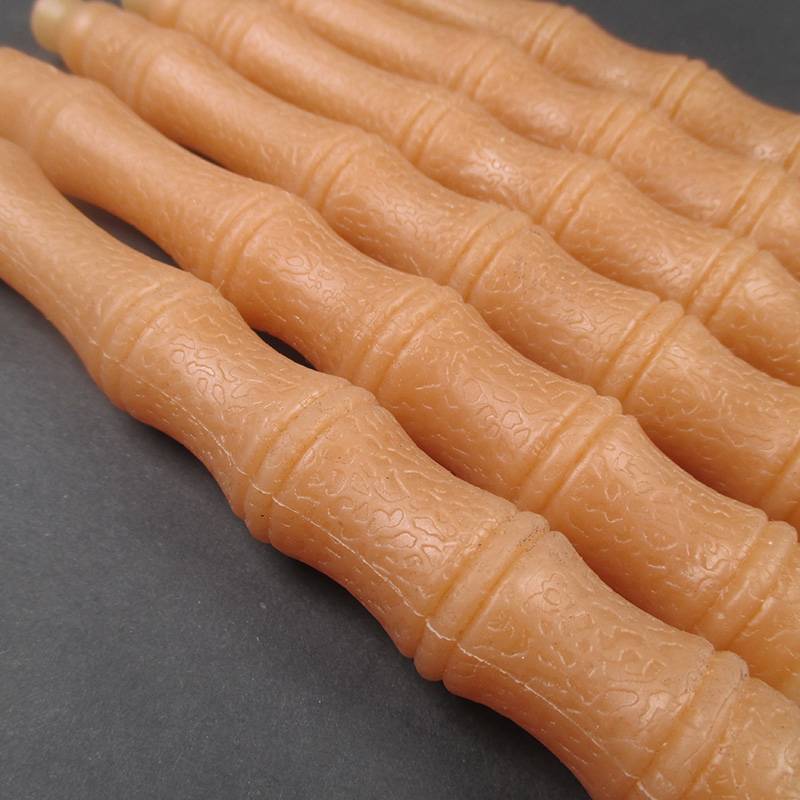 Beef tendon handle empty bamboo pole accessories Soft glue 6 mm length 16.5 cm hand handle handlebar