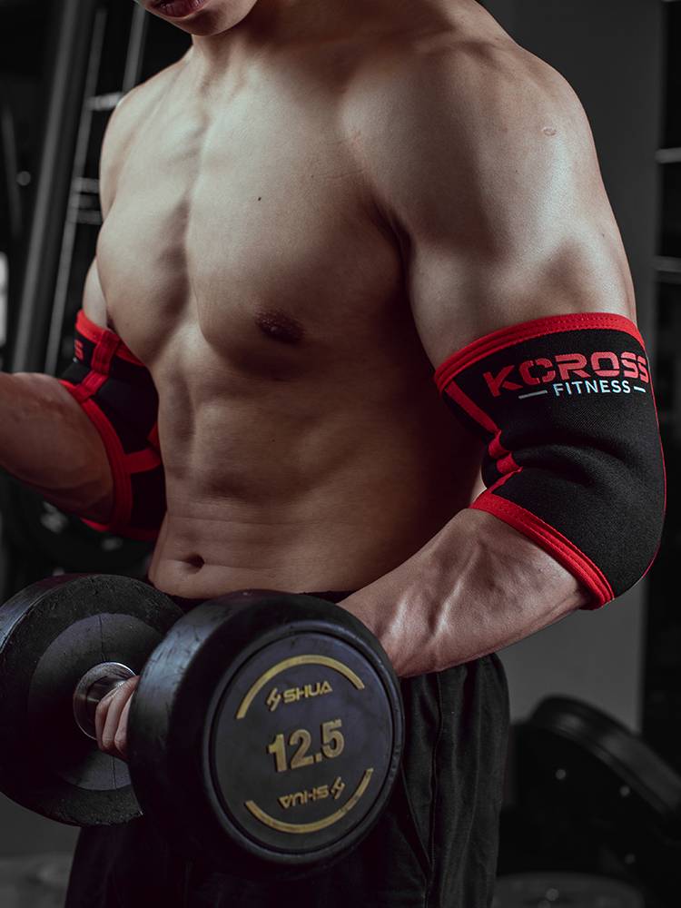 Kcross power care elbow, Gulos fitness shelter elbow heavy weight weightlifting, squat bench presses sports gear