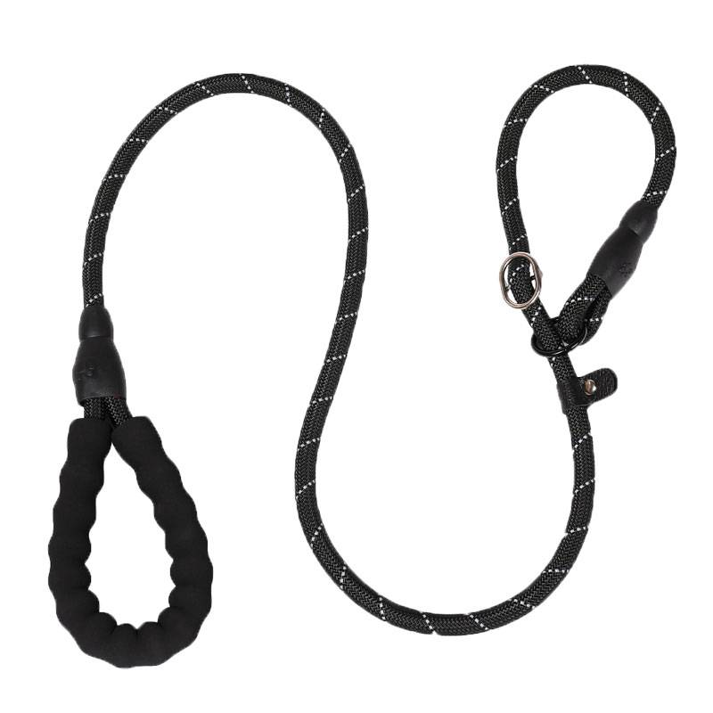 Dog traction rope medium large dog dog Labrador dog training P chain rope walking dog rope collaboration can be adjusted