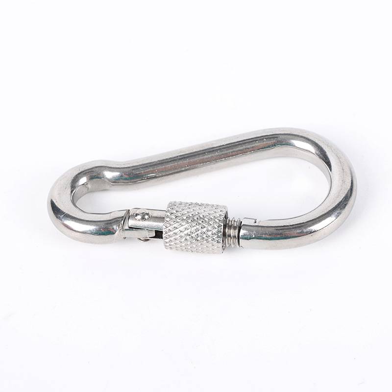 304 Stainless Steel Spring buckle Spring Tibetan buckle safety insurance buckle climbing keychain connect dog chain buckle