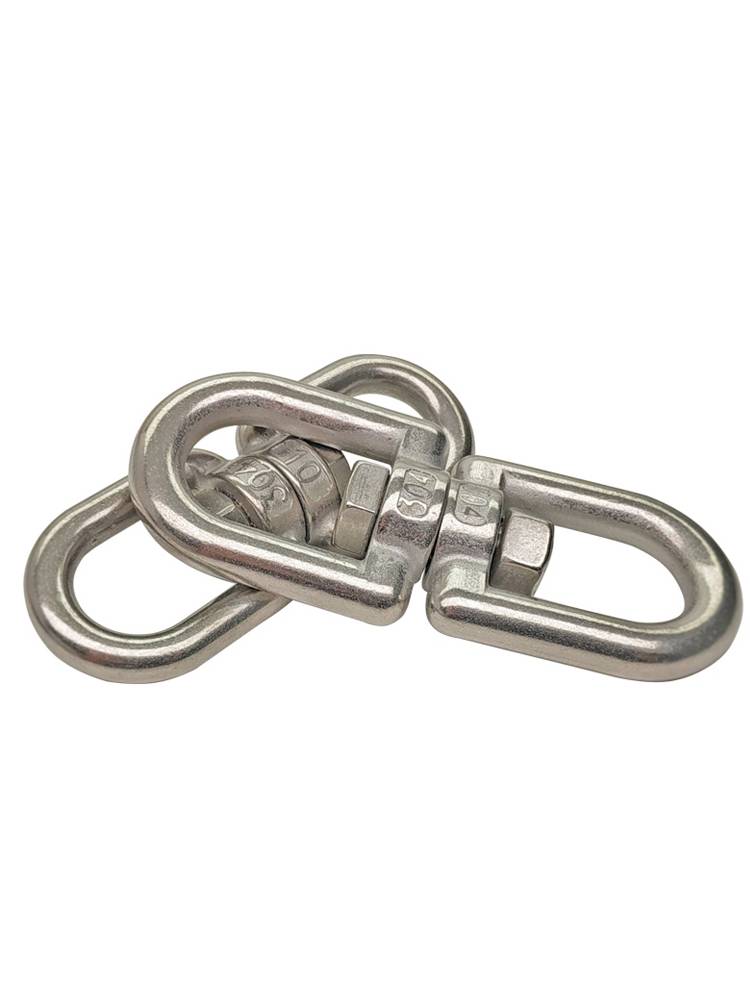 304 Stainless Steel Rotary Rotary Universal Ring 8 -character Ring Ring connection chain buckle ring pet ring dog chain fast rotor
