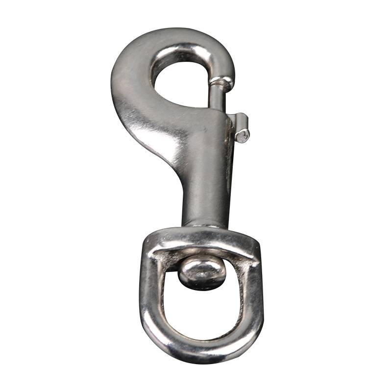Dog buckle dog rope, nickel -plated nickel -steel steel steel pet traction rope accessories, big dog golden hairpin dog chain buckle automatic buckle