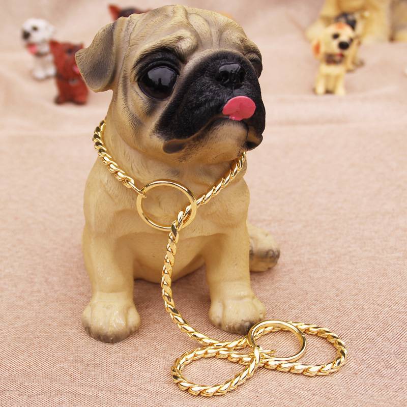 "P" CHAIN OF SNAKE-CHAINED COPPER, SMALL AND MEDIUM-SIZED CANINE FUND MAURABRADO