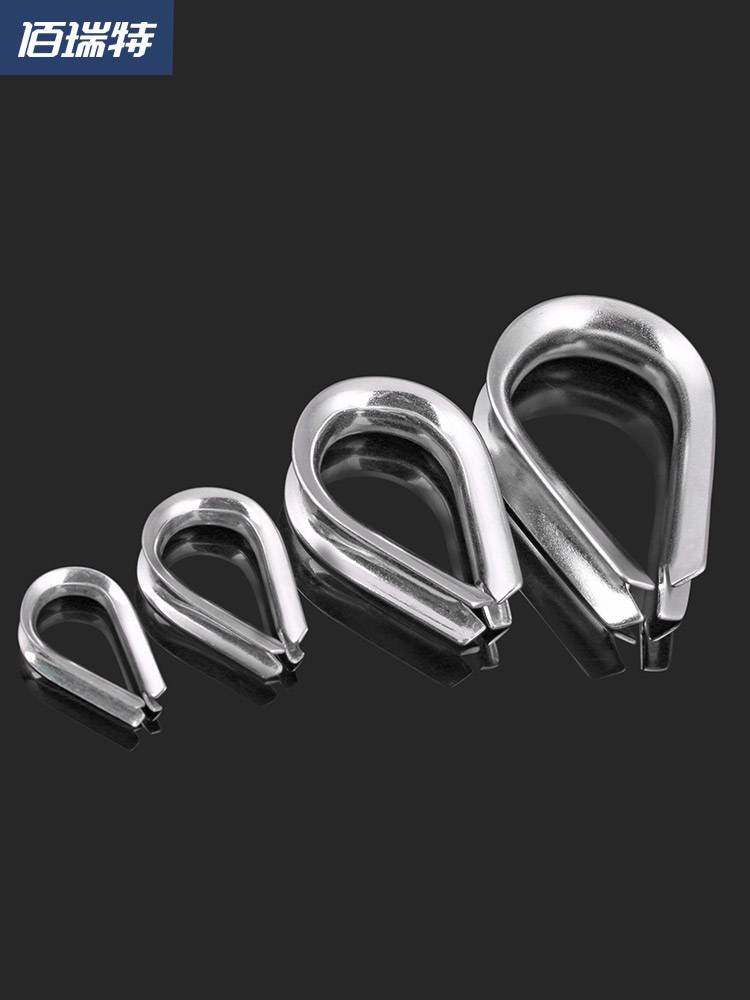 CHICKEN HEART RING WIRE CORD RING 304 STAINLESS STEEL RING TRIANGLE QUART CIRCLE M1.5M2M3M16