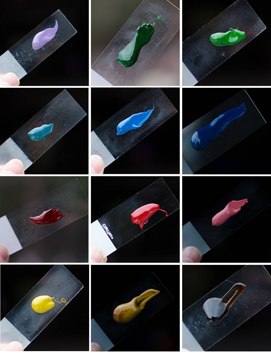 Large paint color paint push light paint large paint natural large paint is bright, transparent, transparent paint, black paint fan material