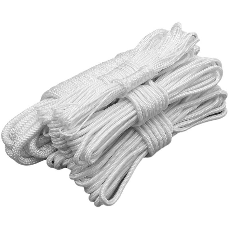 Nylon rope woven rope binding rope polyester rope flag rope drying rope greenhouse, plasticine rope car rope car rope decorative rope