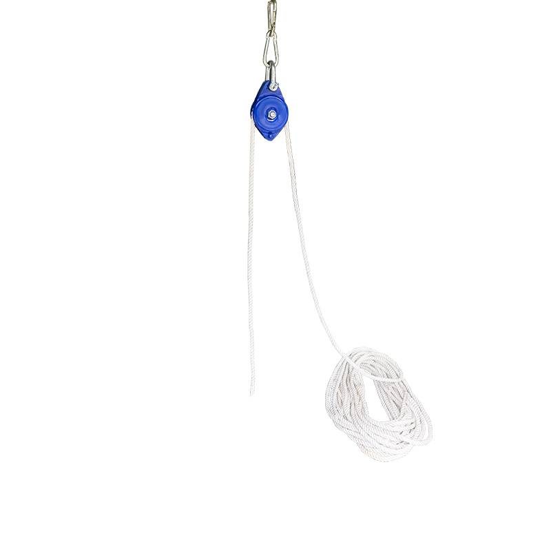 Hand -ray nylon palloedon traction bundle rope saving effort Baldling home bearing iron pulley mini small suspension rope
