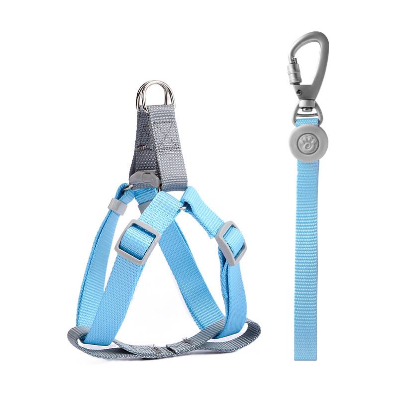 Treatment rope dog chain Macaron nylon back dog can adjust dog walking dog rope dog rope traction pet supplies