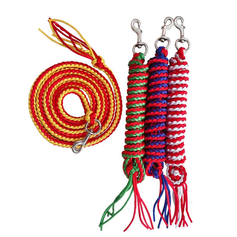 Horse horses eight shares manually prepare Chinese polyester ropes chrome chrome -zinc -abrasion -resistant metal hook horses products