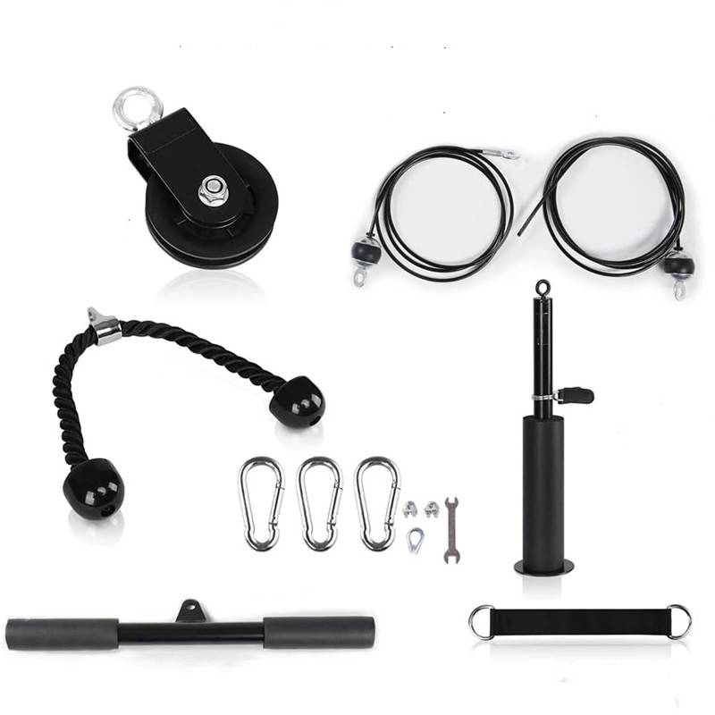 Homemade fitness equipment modification accessories DIY home high -level pull -off air bird equipment pulley steel wire rope bell tablet