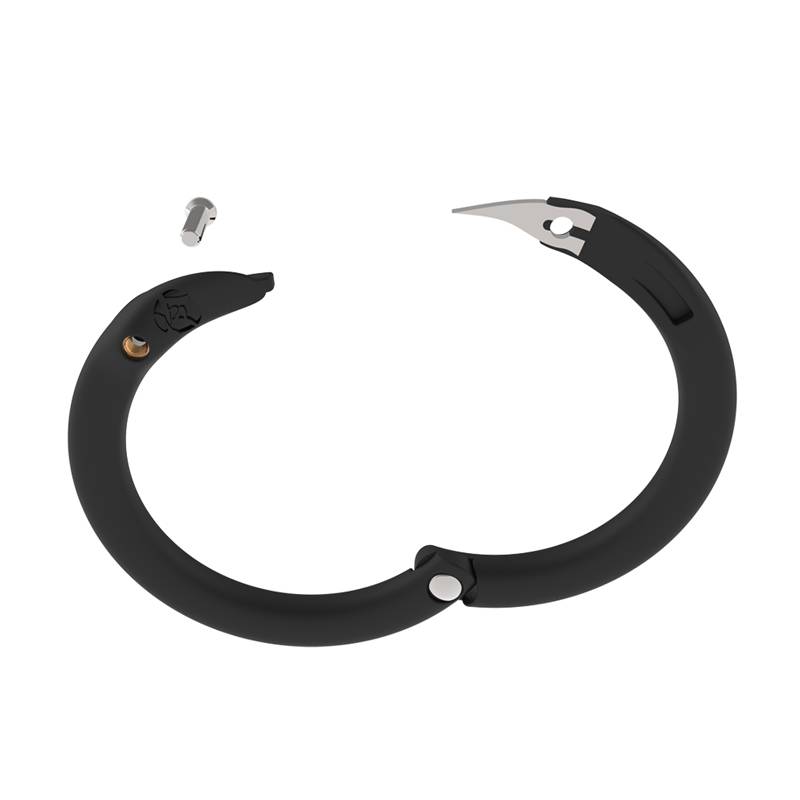 Cold stainless steel cow nose ring cattle nose rot large calf large calf open holes and knife needle tie bull buckle cow nose pliers