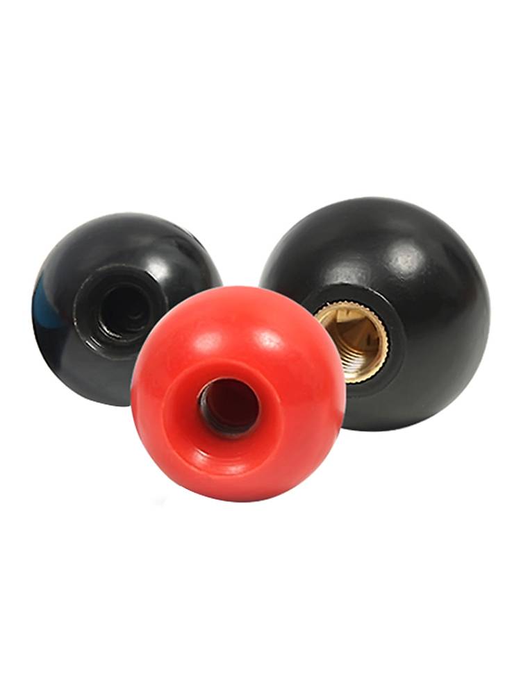 Plastic handle ball handle handball plastic ball head black copper core red iron heart electric wood ball machine handle operating rod