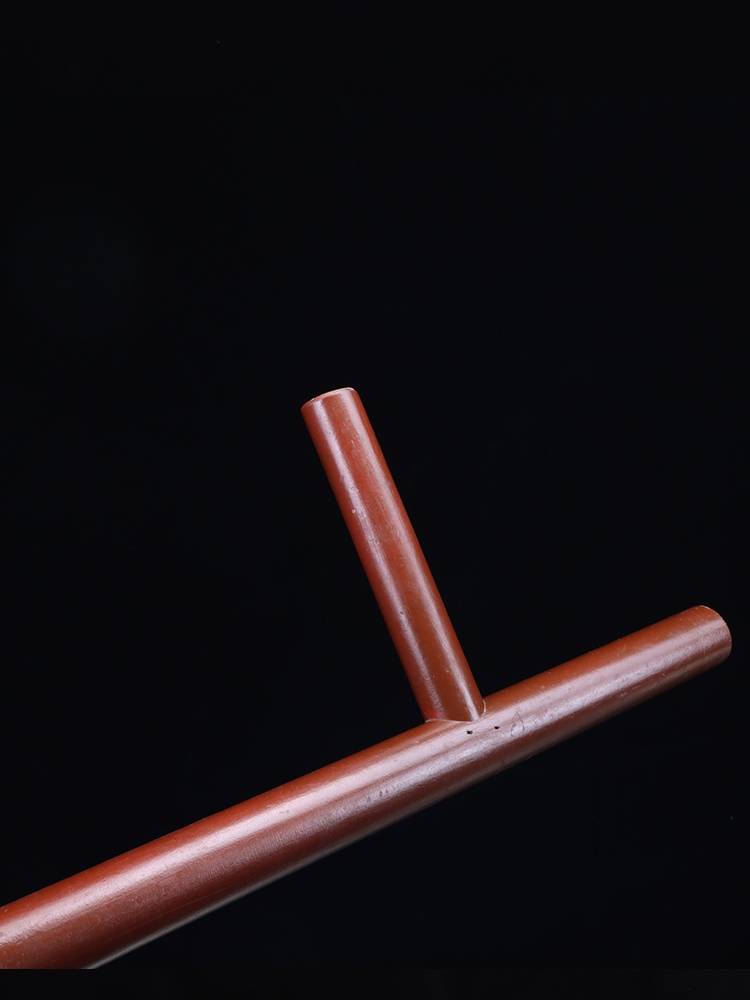 Wood -off martial arts double abduction Type T -stick anti -explosion -proof weapon solid wood training performance performance T -type abductor