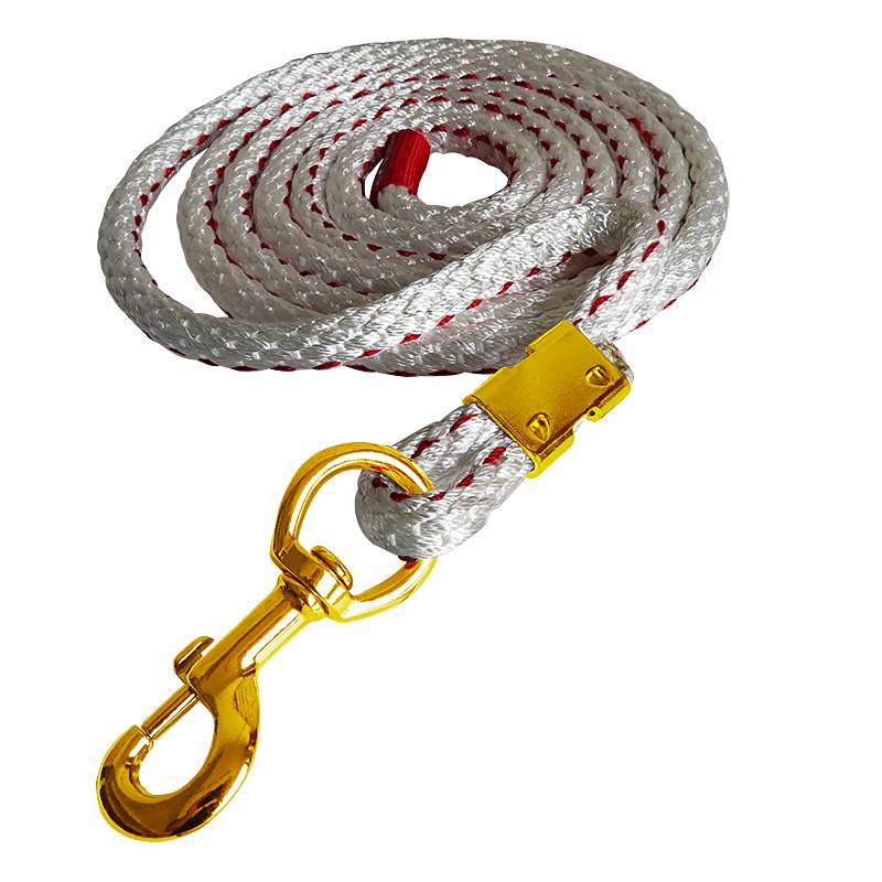 White polyester horsesho rope thick hook rope diameter 14.5 mm tensile resistance is not easy to break the horse rope