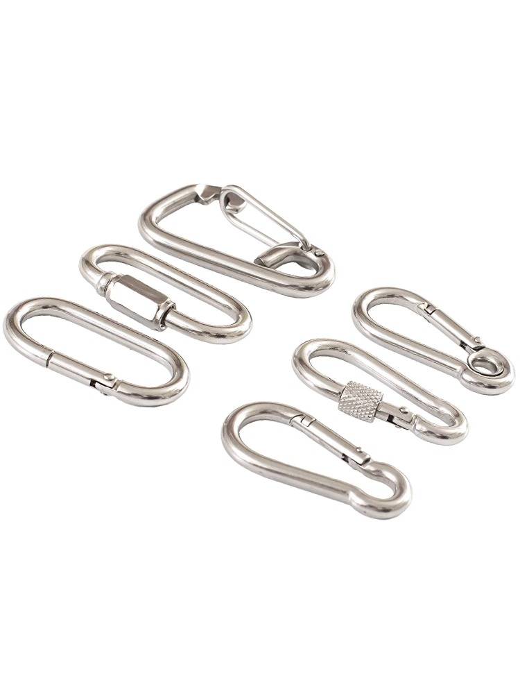 304 Stainless Steel Express Connect Spring Deducting Mountaineering Insurance Security Deduction Chain Ringzo Lock Connect Connect