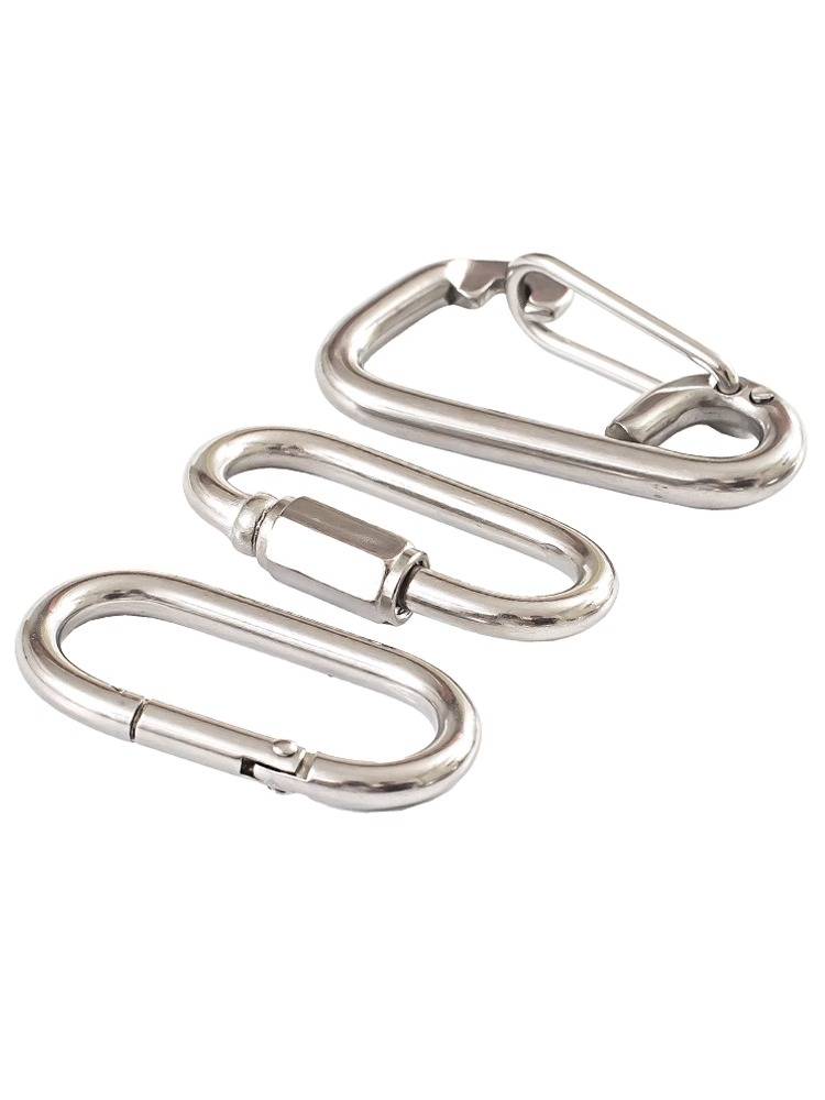 304 Stainless Steel Express Connect Spring Deducting Mountaineering Insurance Security Deduction Chain Ringzo Lock Connect Connect