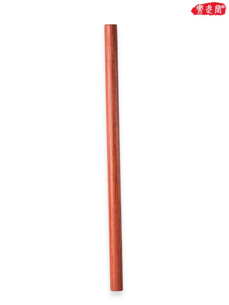 Red Huapi solid wood martial arts stick Taiji health stick thirteen gyroscopy whip yoga open back defense long short sticks