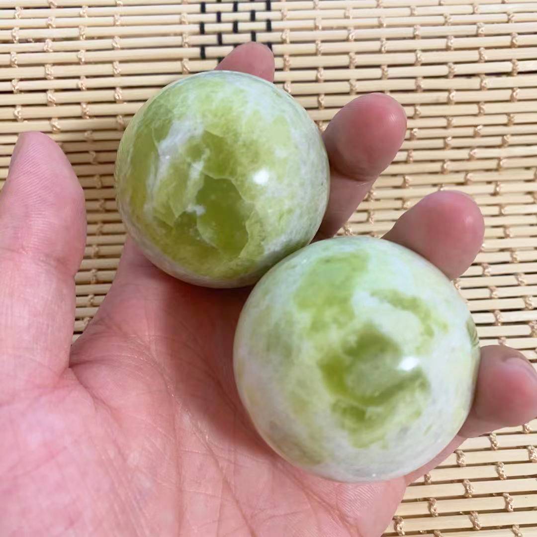 Natural jade fitness ball handball hand gripper training handball middle and elderly people exercise hand -to -ball men and women handball