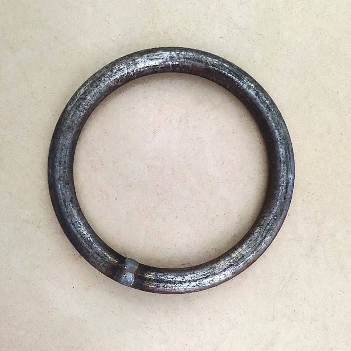 Increase the iron ring and iron ring O -shaped welding steel ring 14161820mm coarse fitness closed -mouth suspension ring pull ring