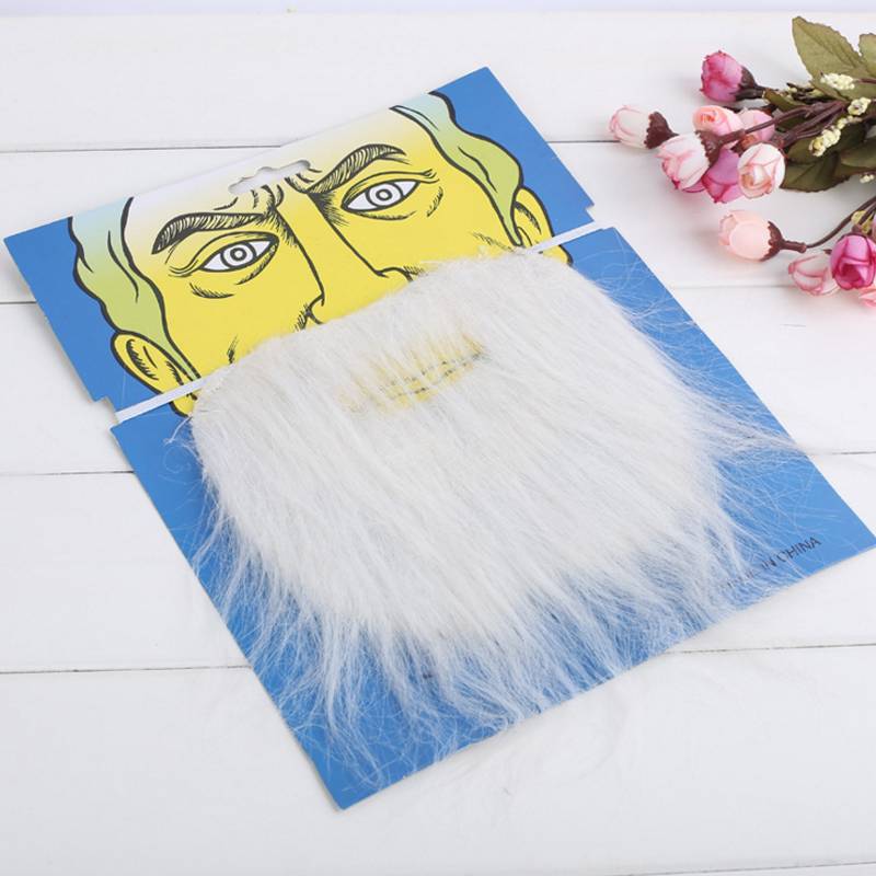 False bearded props simulated the old man fake beard beyard adult children's stage table performed Master Huho beard