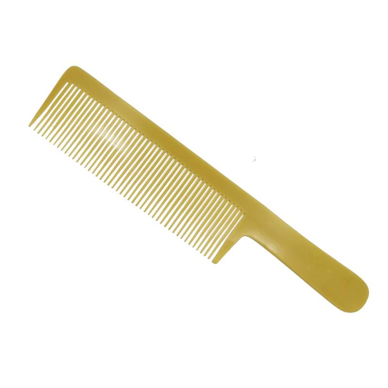 Plastic wood comb hair combing old -fashioned old yellow hair comb, ultra -thin men's flat hair stylist pornographic comb