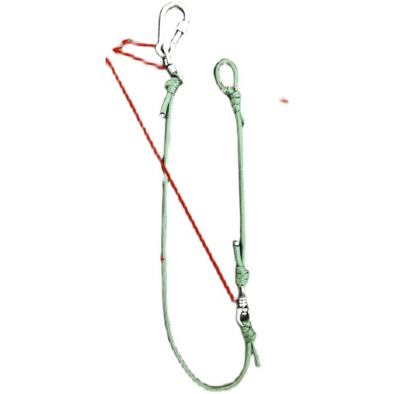Handmade boutique nine -core umbrella rope pet chicken parrot watching chicken traction binding foot rope stainless steel floor pile