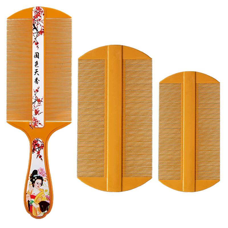 Duzi removed head lice comb, ultra -dense tooth removal of lice dandruff children, tadpole combing the head of the head dandruff curls on the head