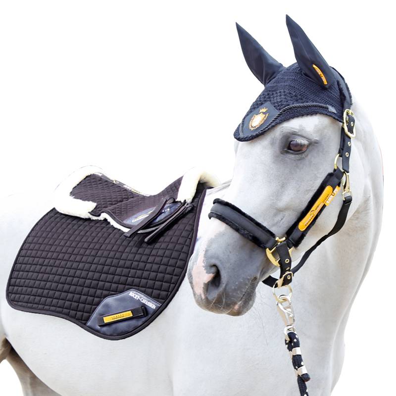Cavassion light luxury horses equipped with horses and hooded ear hoods, leggings, wool seat cushion cushion cushion
