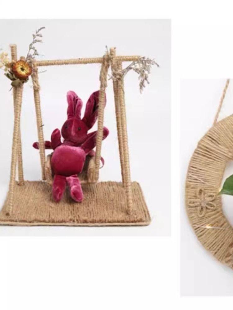 Thin -thin hemp rope wholesale DIY handmade woven rope water pipe decorative rope photo wall cat grab rope climbing rope