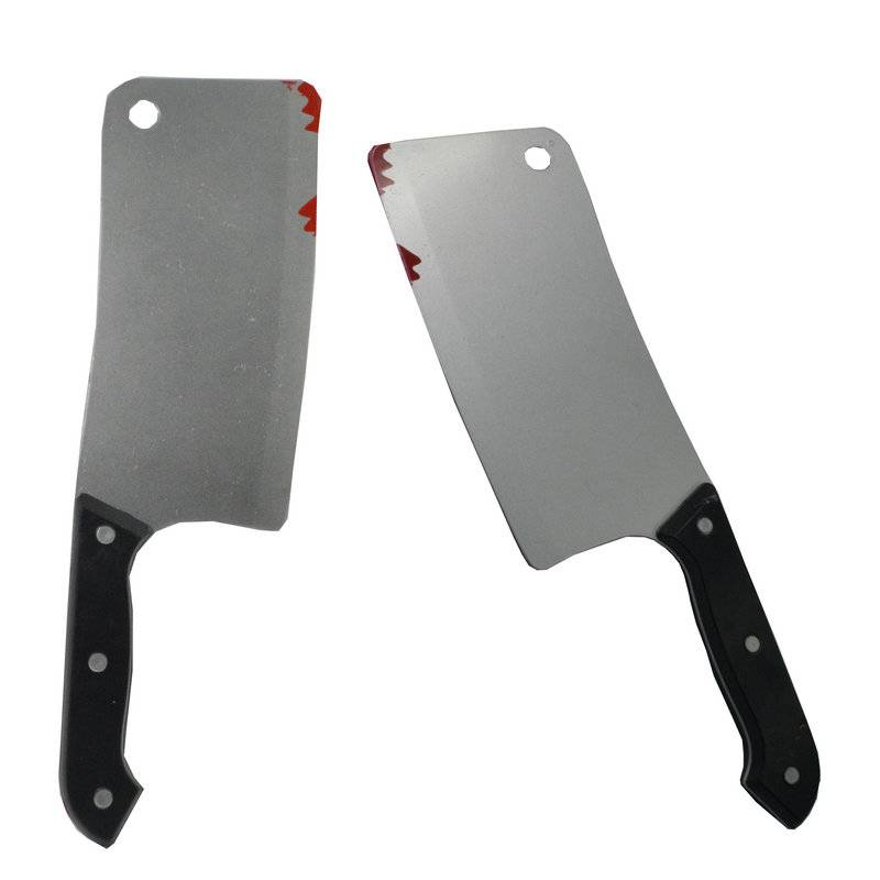 Halloween props terrorist blood sharp knife holiday performance plastic simulation weapon ax sawing fake karka machete