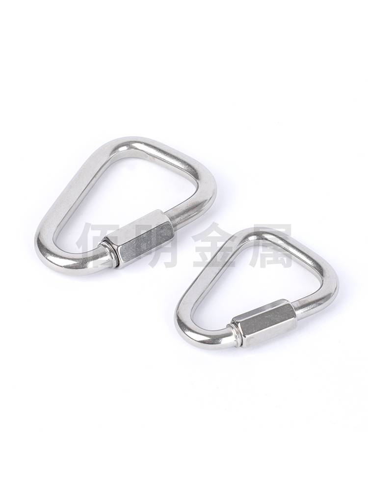 304 Stainless Steel Quickly Display Meilong Suotes Sandbag Triangle Link Link Link Link buckle climbing buckle buckle