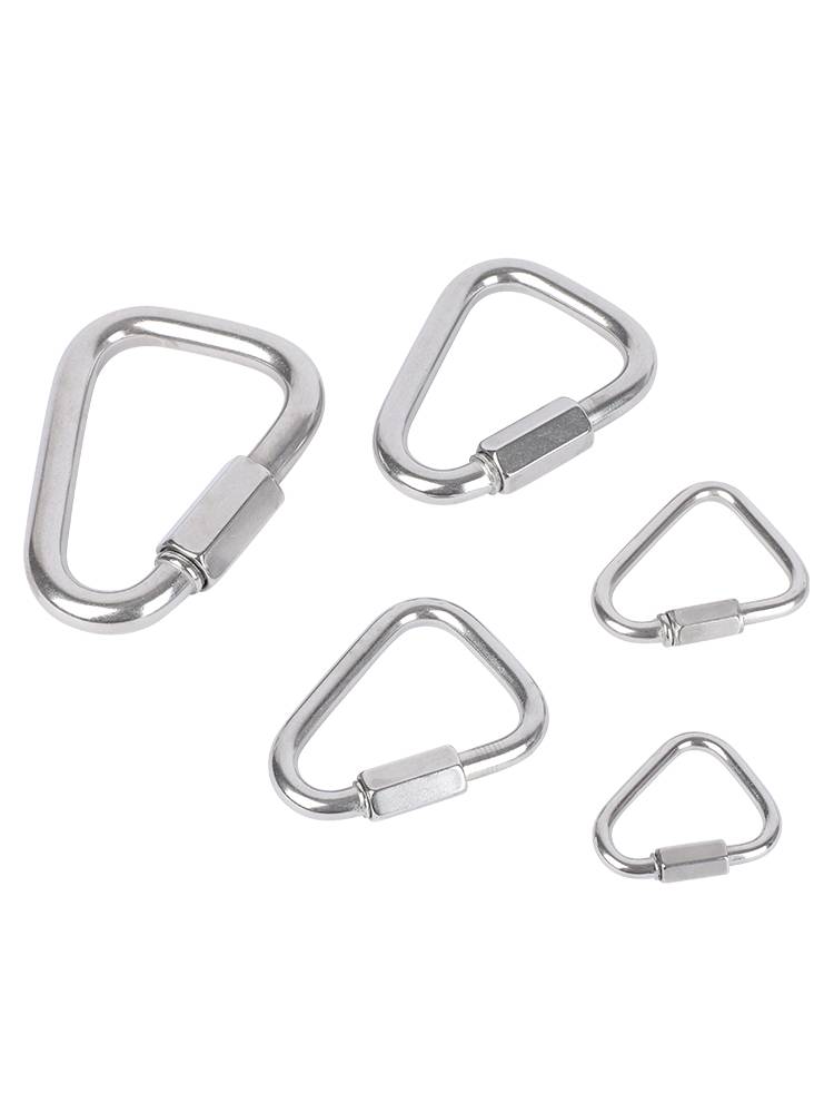 304 Stainless Steel Quickly Display Meilong Suotes Sandbag Triangle Link Link Link Link buckle climbing buckle buckle
