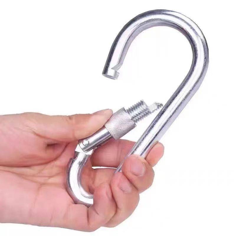 304 stainless steel spring buckle hiking buckle buckle keychain buckle buckle nut spring belt buckle dog chain buckle