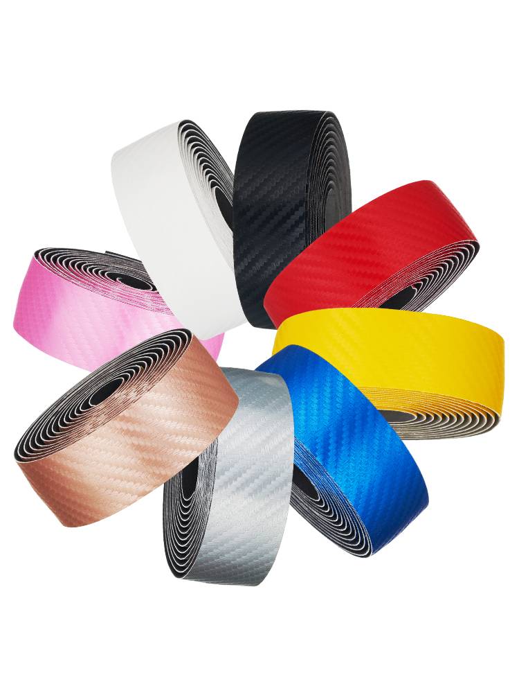 Highway car carbon pattern handlebar -resistant anti -slip EVA bundle bicycle PU strap dead flying handle