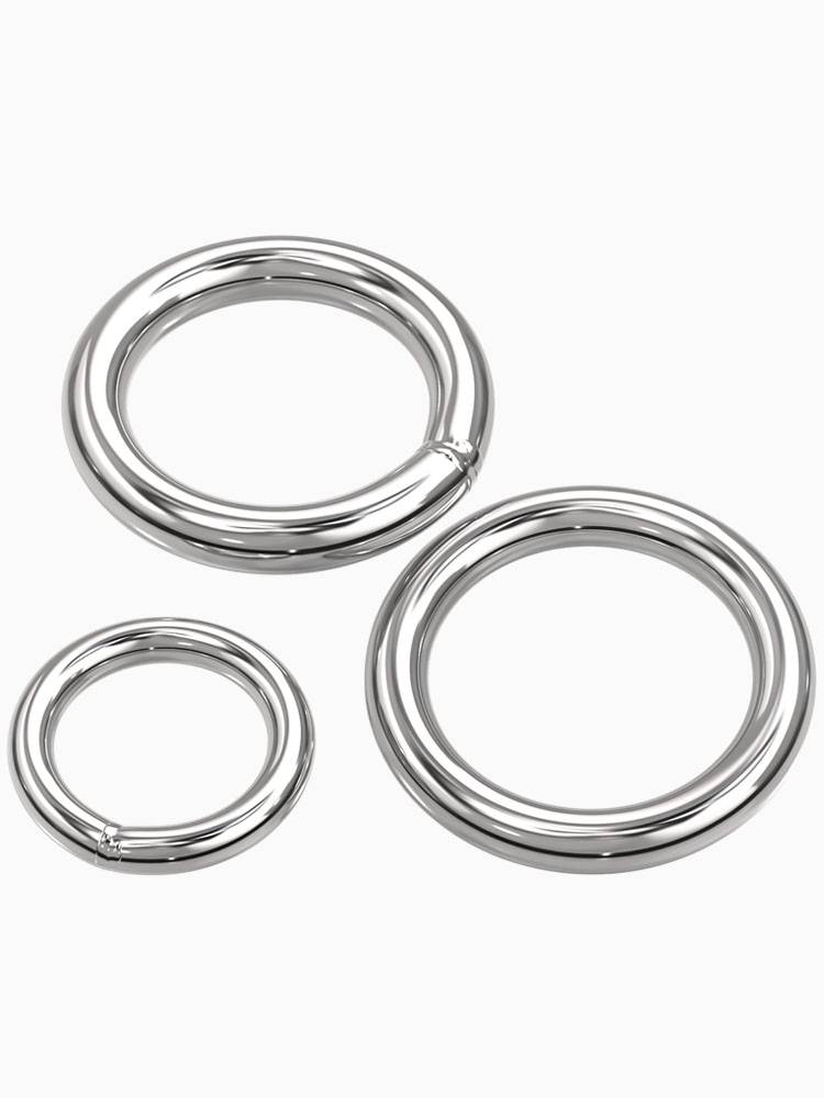 304 stainless steel solid welding O -shaped ring suspension steel ring yoga suspension connecting ring pet hand stretch steel ring