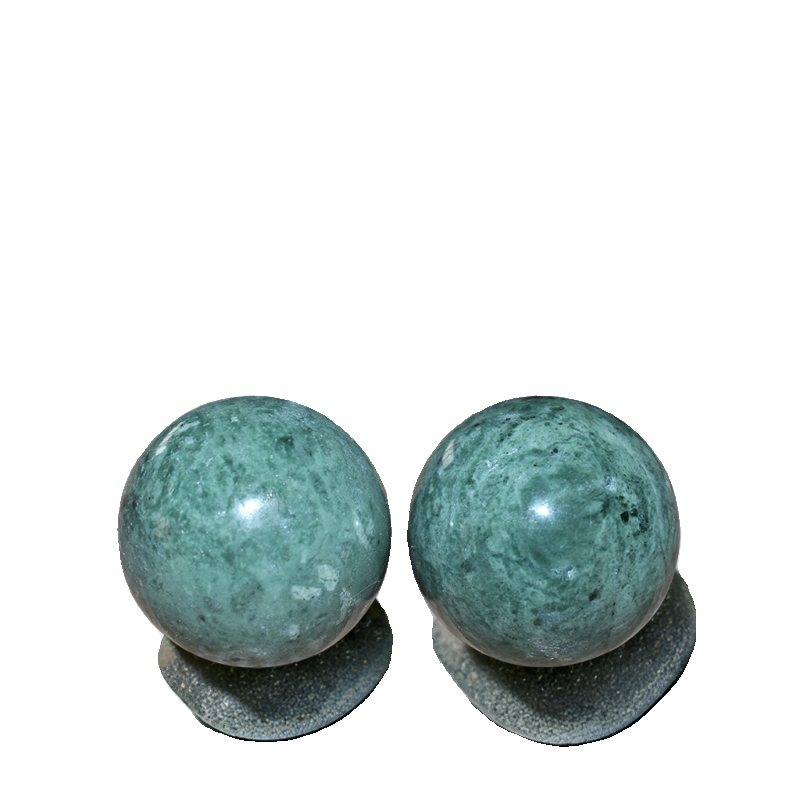 Practice Jade Ball Fitness Ball Hand Ball Health Playing the Elderly Senior People Massage Handle Iron Ball Steel Rolling Relax