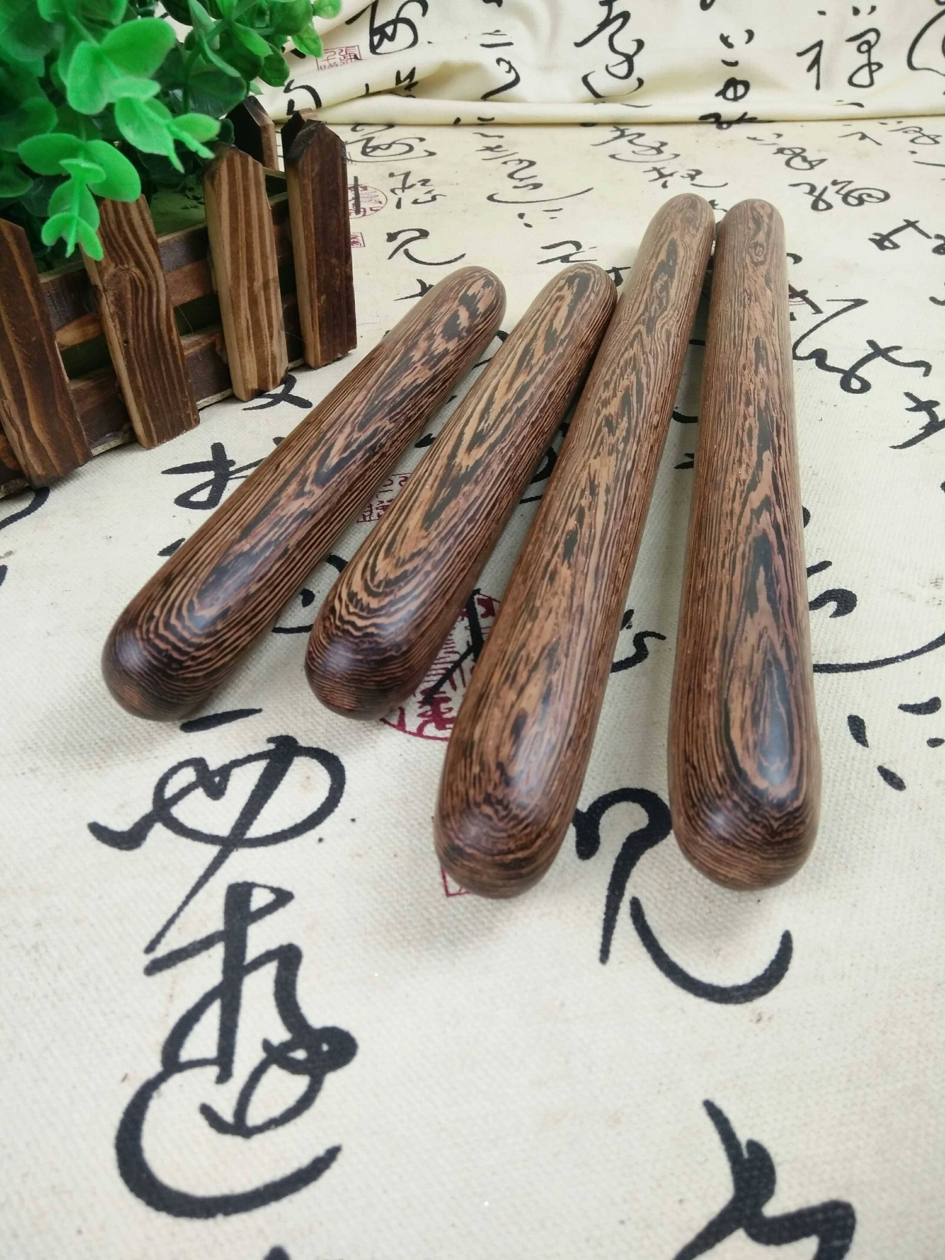 No mage massage sticks, redwood chicken wings wooden massage stick to hammer Chinese medicine original point massage wood stick