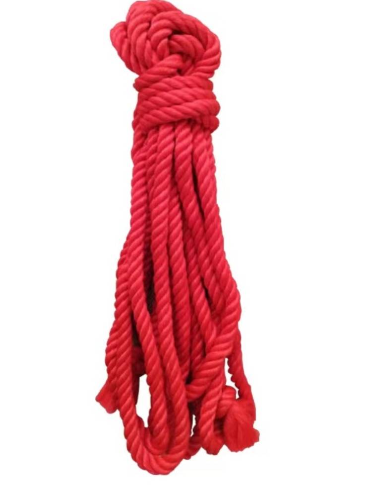 Married red rope dowry frying cotton quilt bundle bundle of red coarse rolls to celebrate coarse ropes