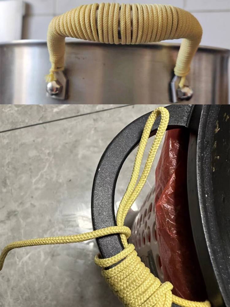 Hotted pan ear cord 2mm3mm fire resistant to 300°C high-temperature cuisine handled kefra high-temperature rope