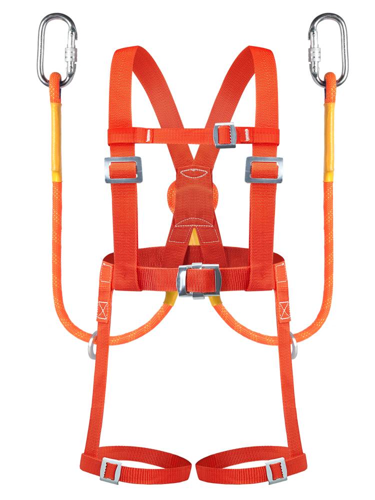 Five -point high -altitude operation Sky electric belt safety rope set three -point dual hook national standard insurance band