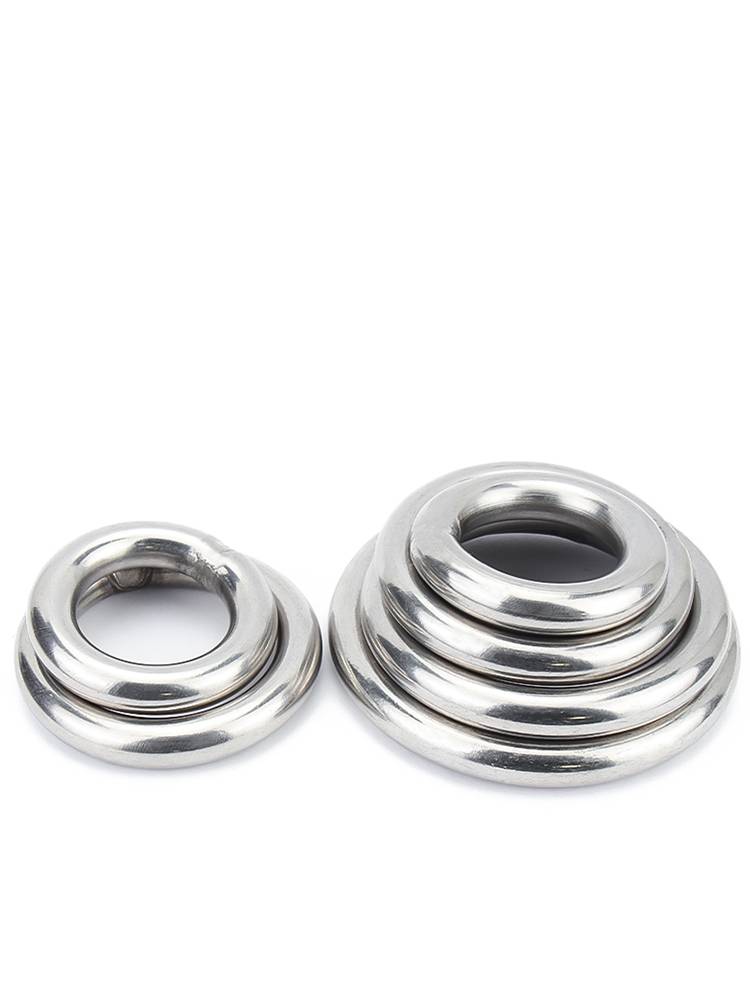 GOLD IN EXCESS OF 304 STAINLESS STEEL RING SOLID WELDING RING O-STYLE SEAMLESS STEEL RING NET PULLING RING HAMMOCKS CONNECTED